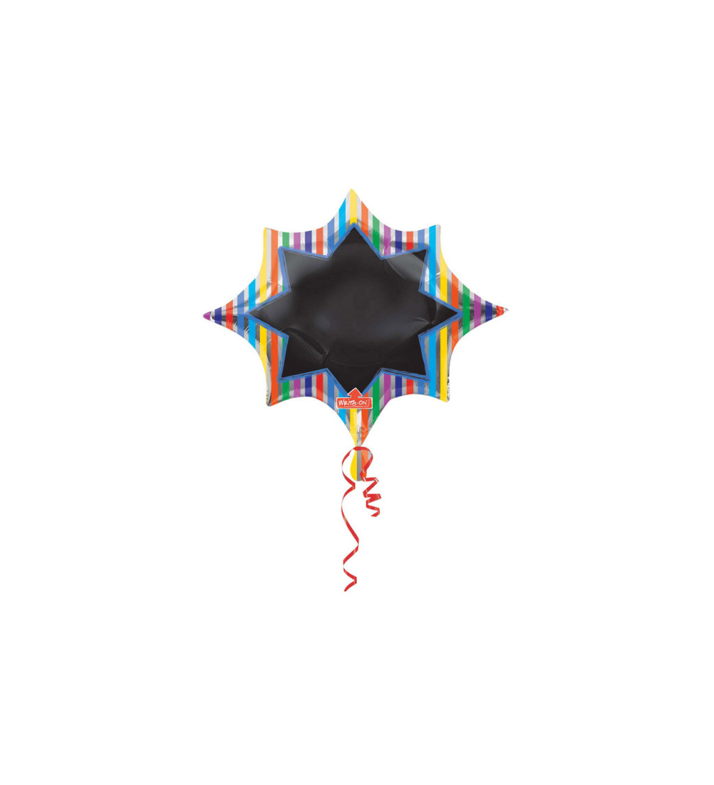 Popisný fóliový balónik Hviezda