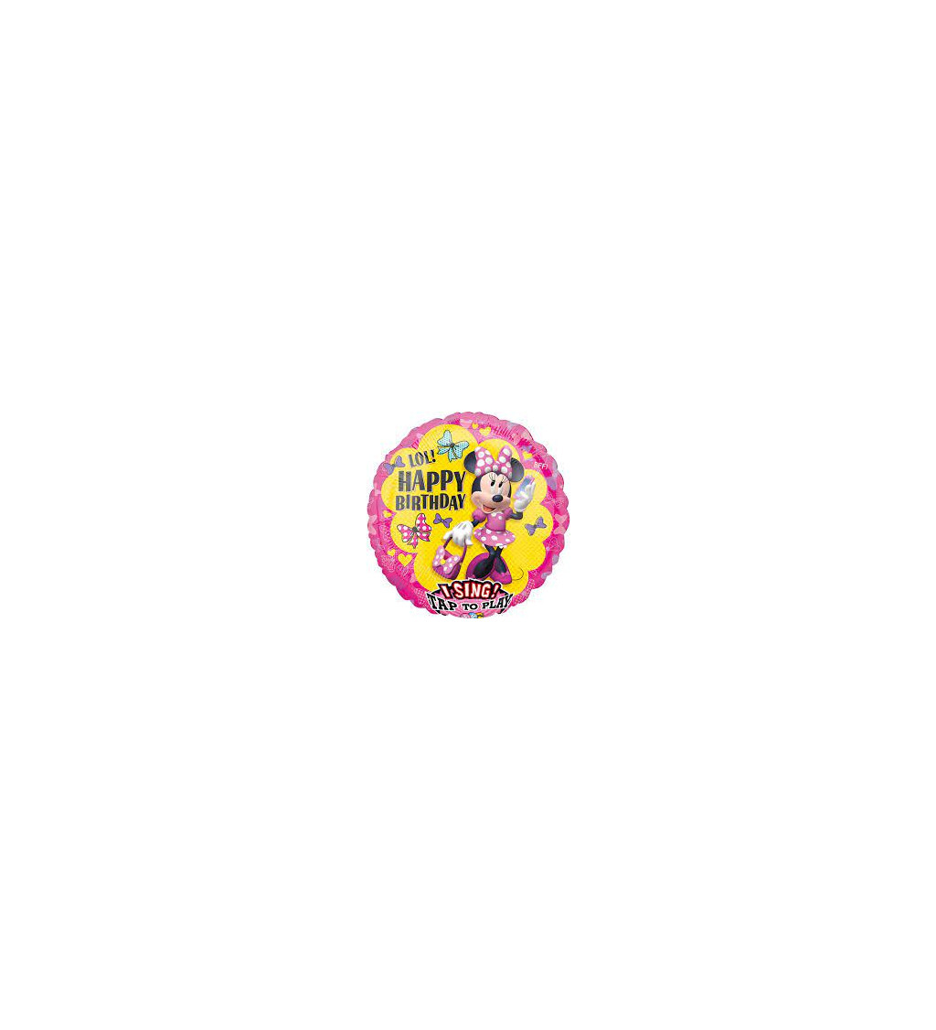 Fóliový balónik Minnie, spievajúci