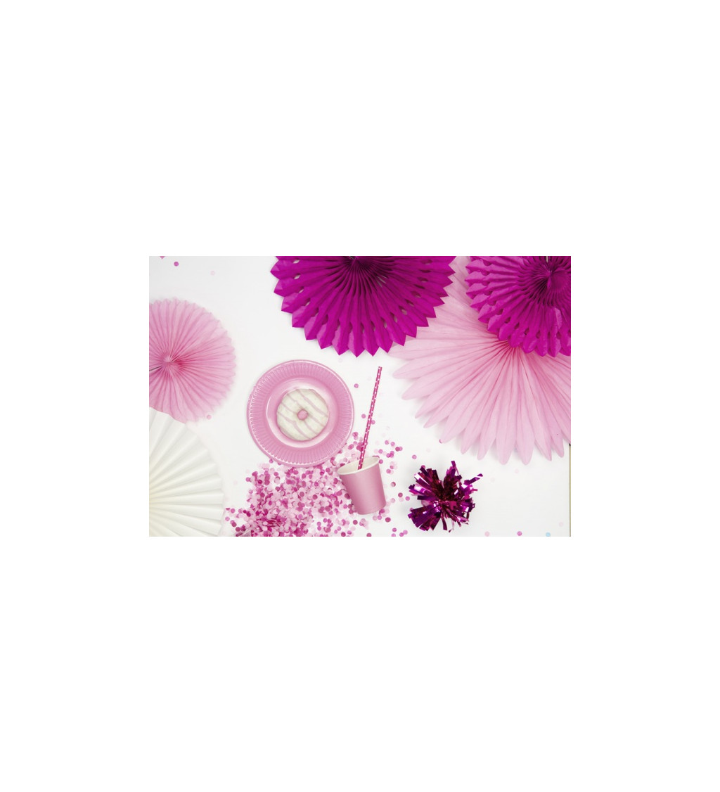 Dekoratívna rozeta - svetlo ružová II 3 ks