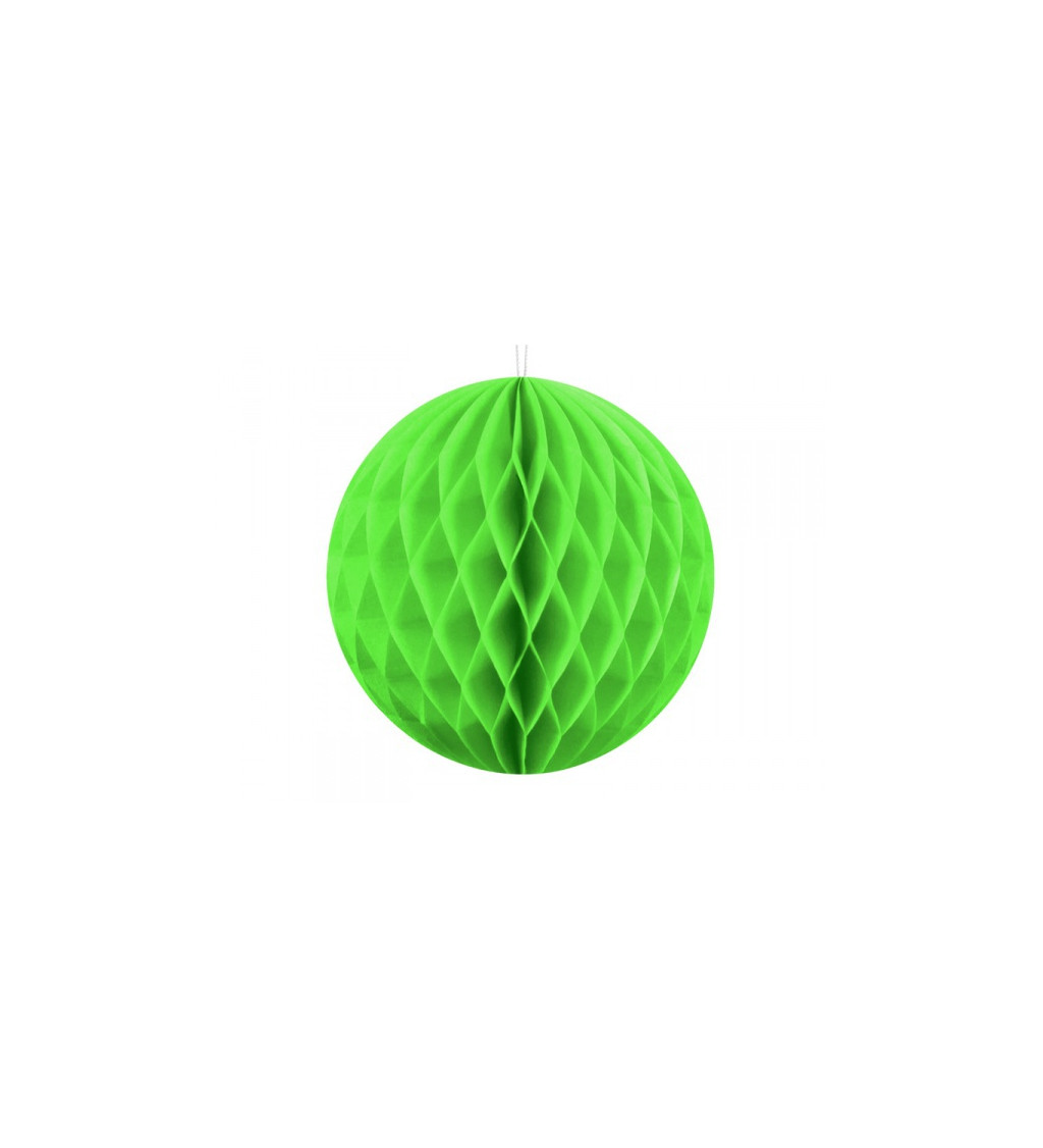 Dekoračná guľa zelená - 40 cm