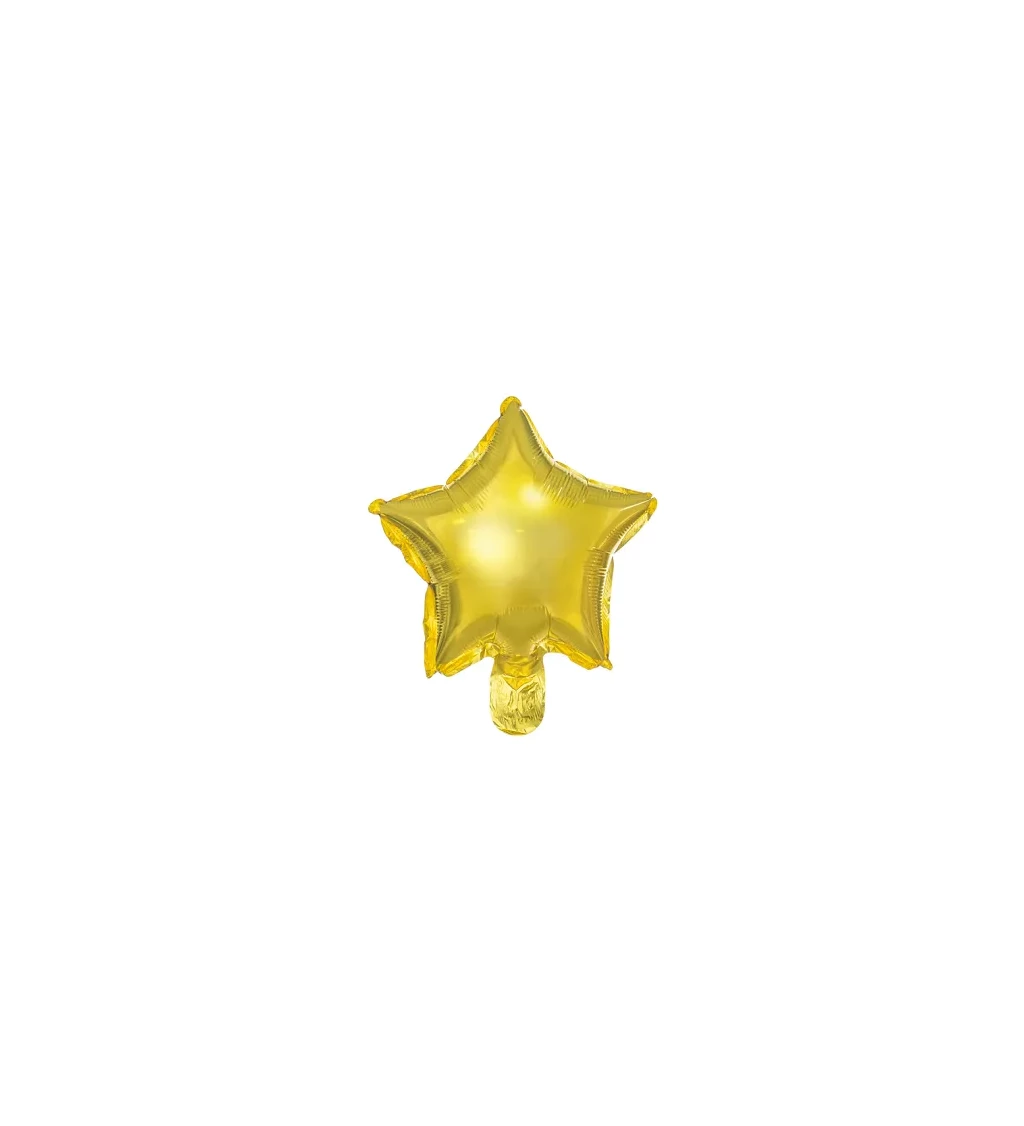 Fóliový balónik Hviezda, zlatá