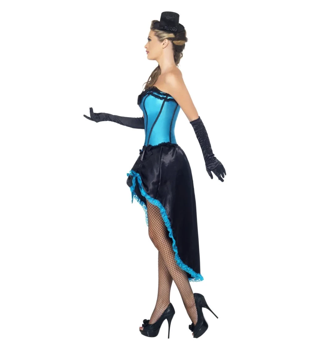 Dámsky kostým Sexy barová tanečnica, modrá