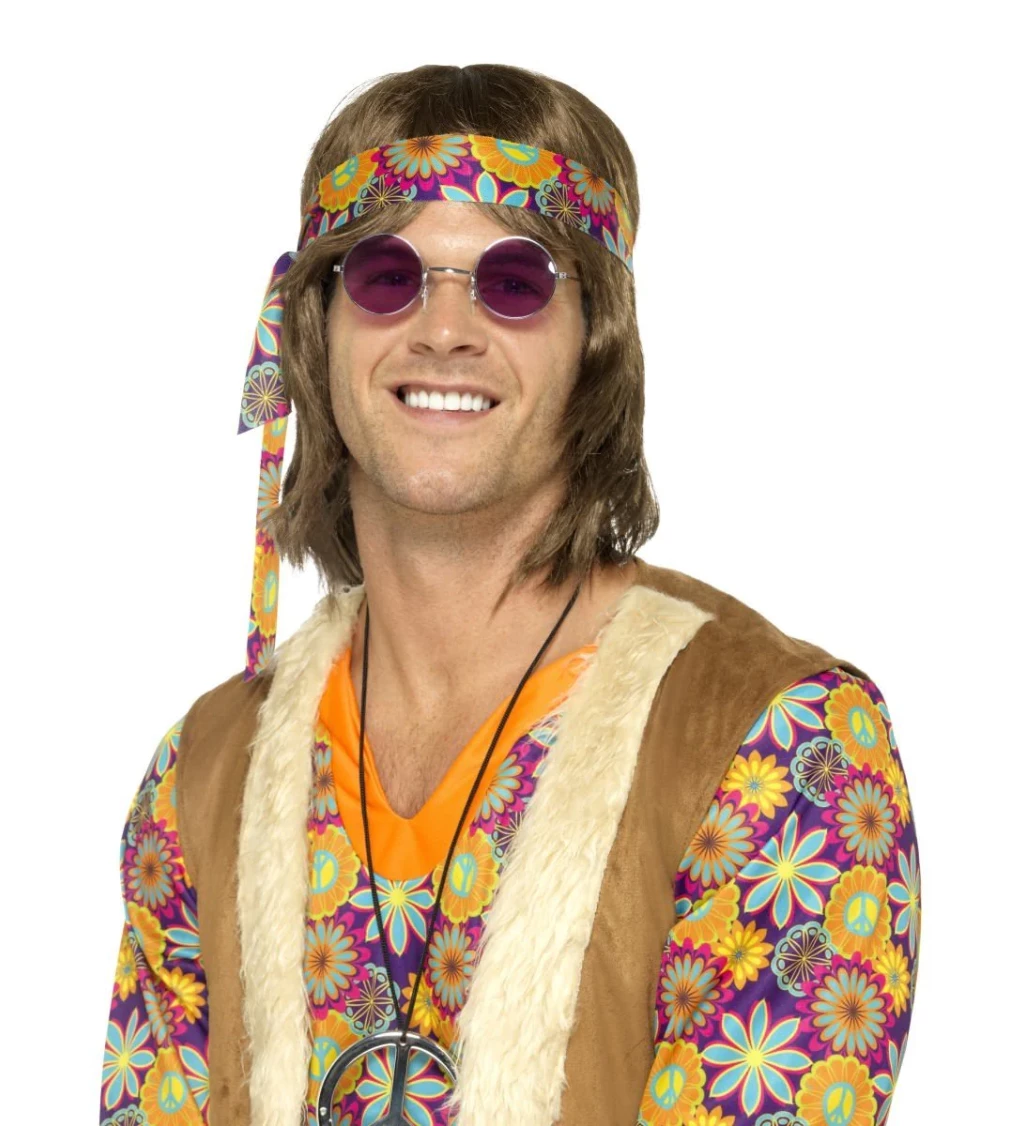 Hippie okuliare - fialové