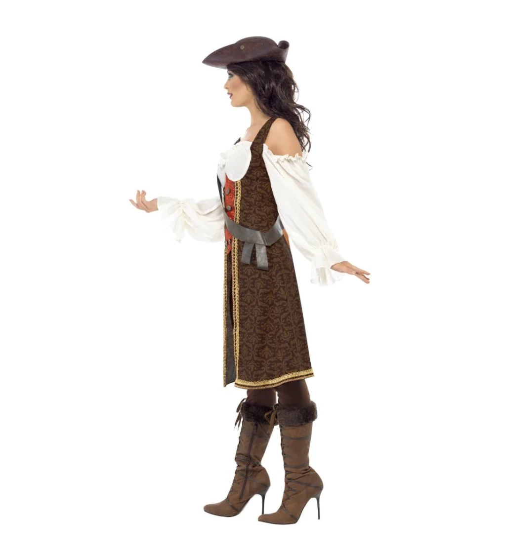 Dámsky kostým pirátky guvernérky