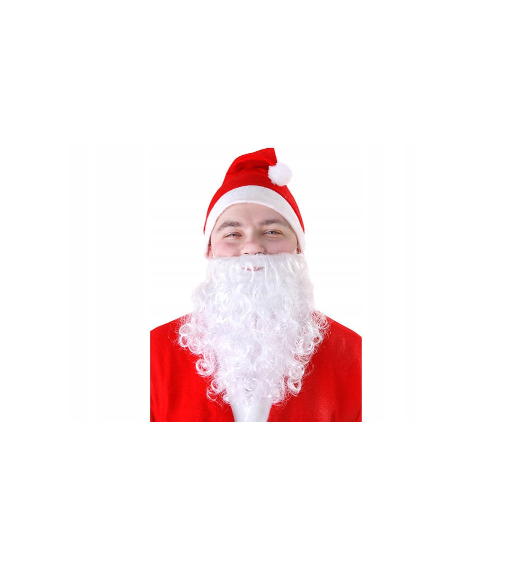 Biele fúzy Santa Clausa