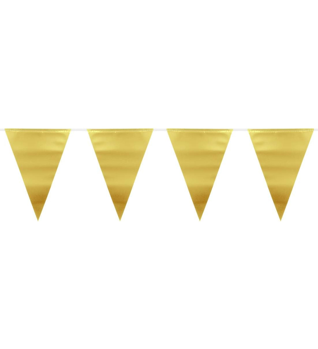 Girlanda - trojuholníky zlaté