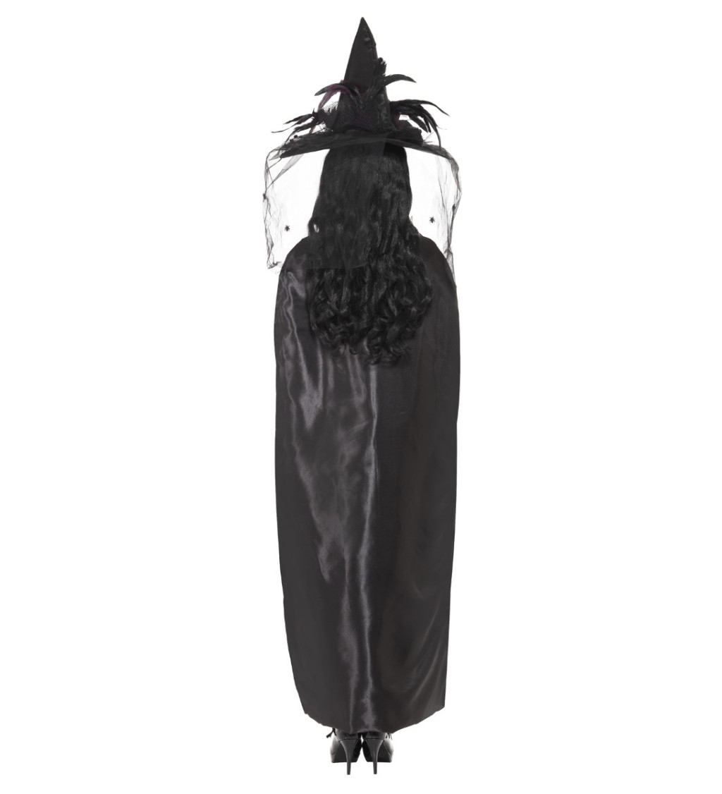 Čarodejnícky plášť deluxe v čiernej farbe