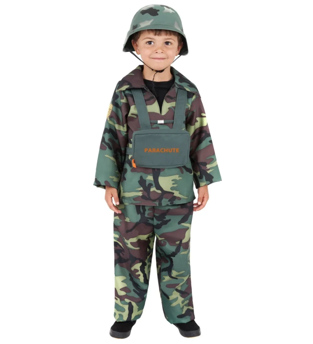 Detský kostým pre chlapca - Vojak s padákom