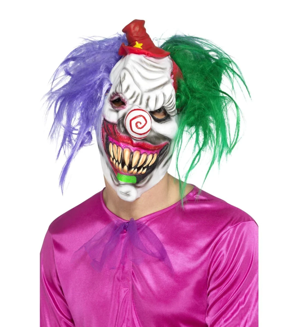 Maska Pokrútený klaun