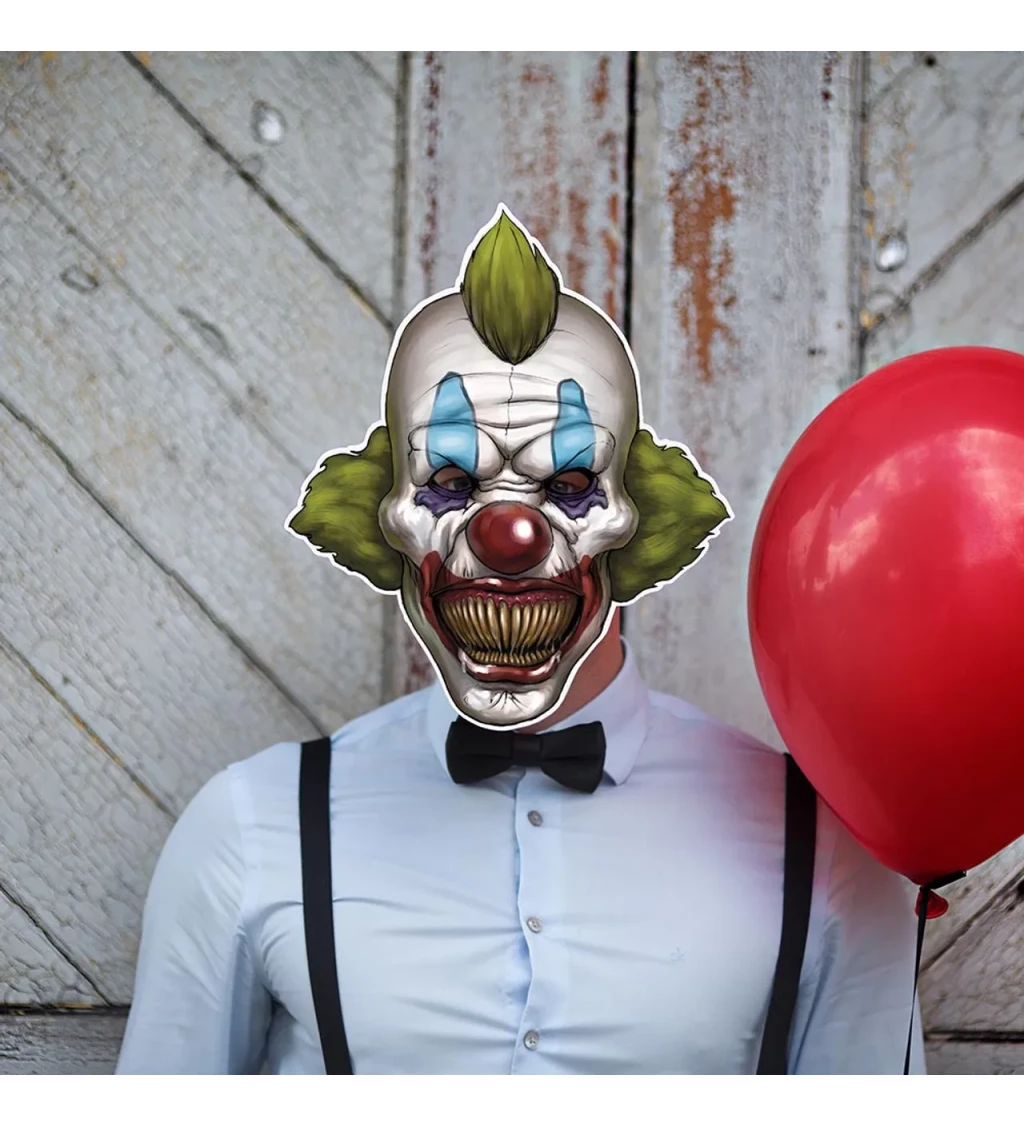 Maska Krvilačný klaun, papierová