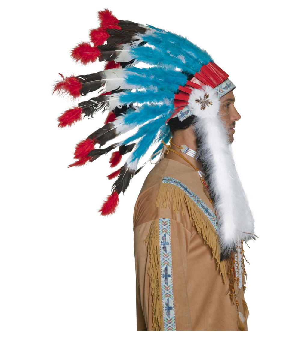 Indiánska čelenka pre náčelníkov - deluxe