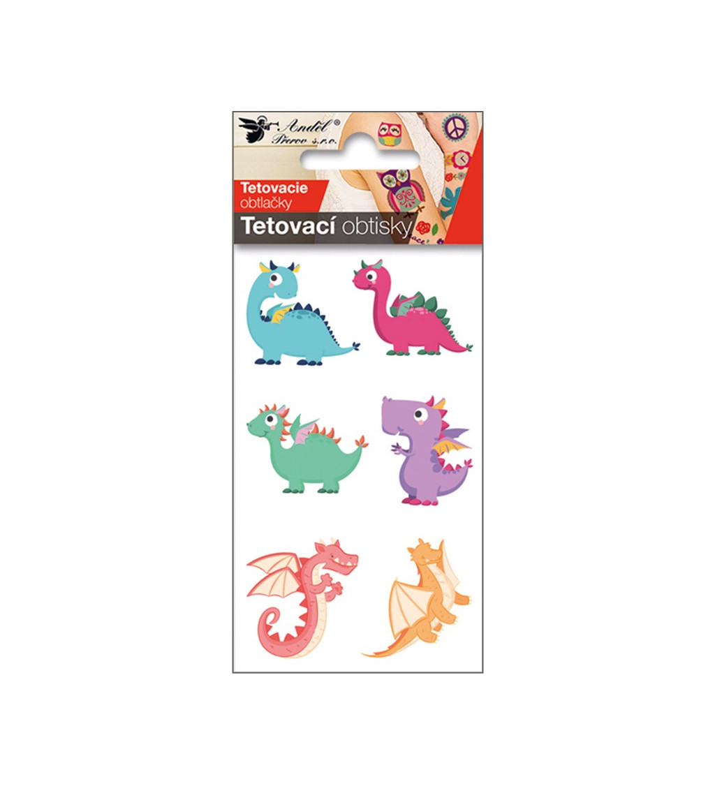 Dočasné tetovanie Dinosaury