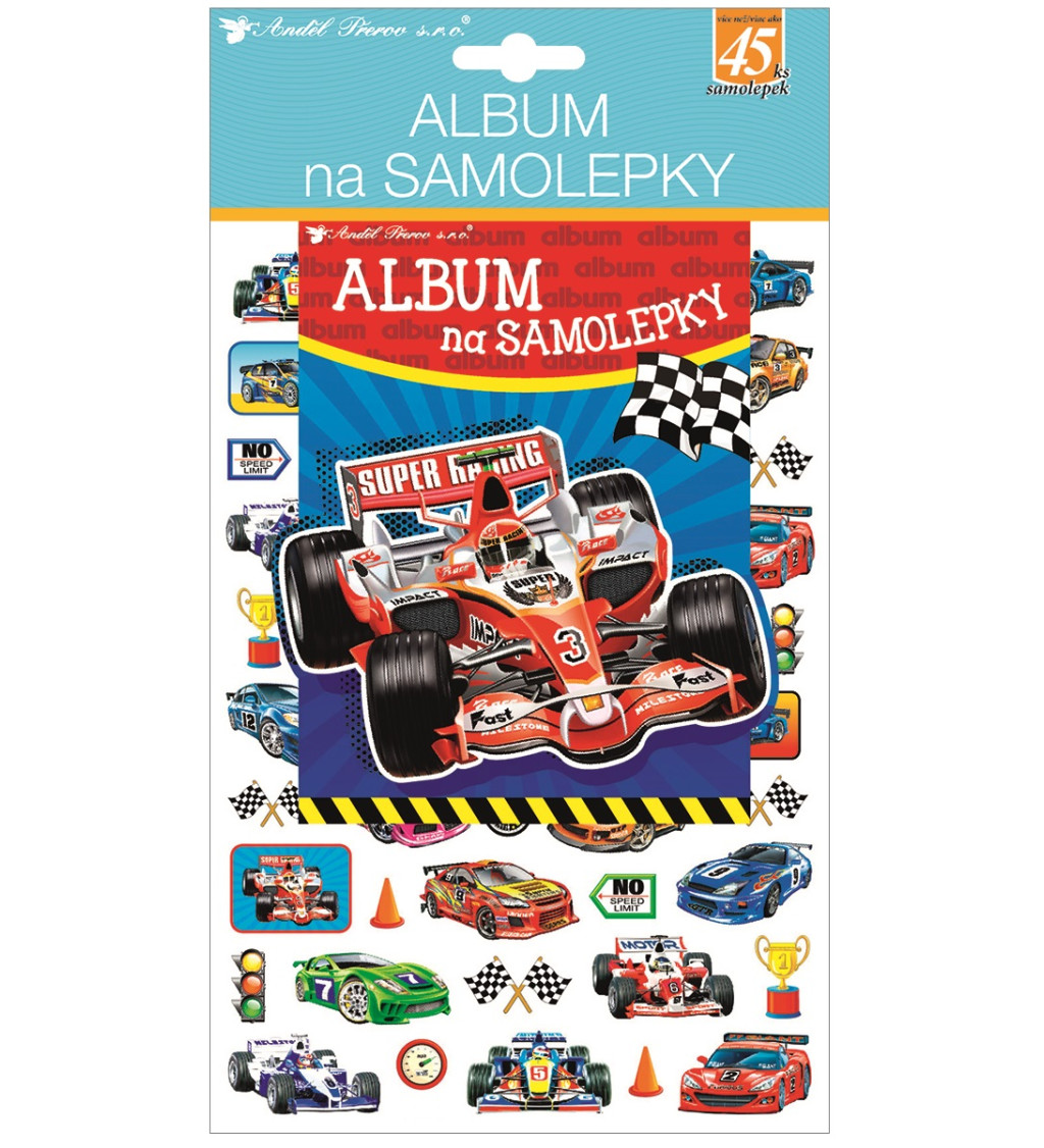 Album na nálepky Autá