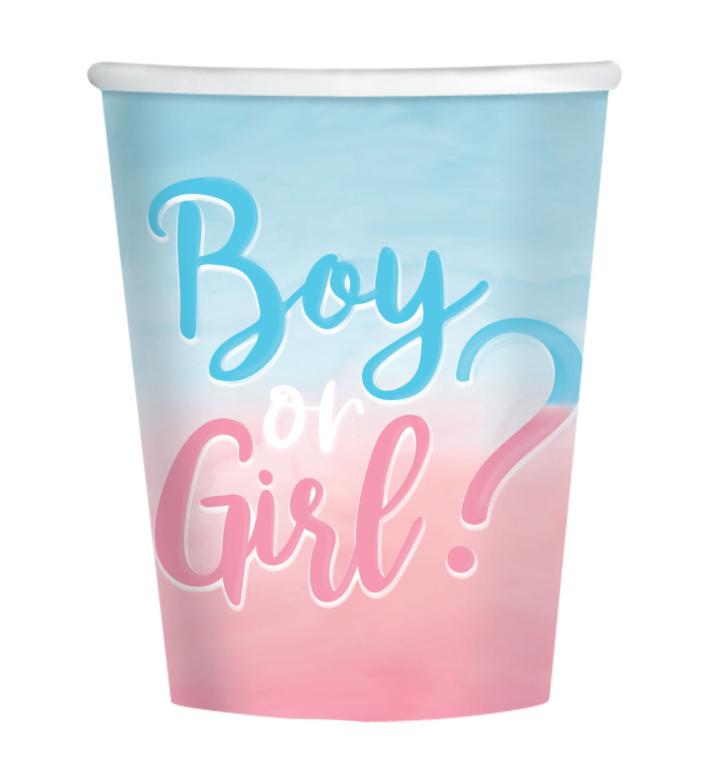Papierové poháre Boy or Girl?