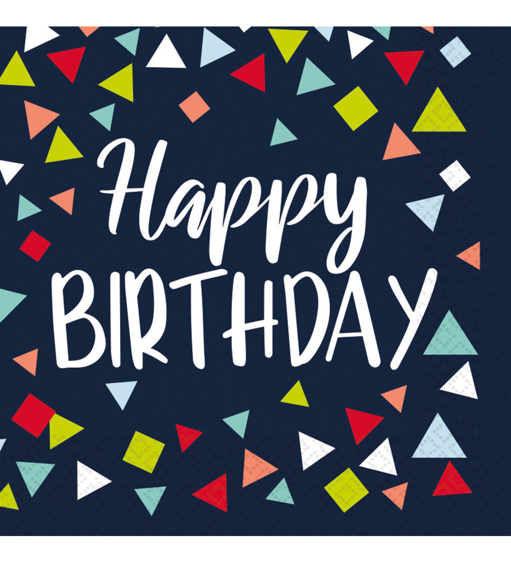 Servítky Happy Birthday