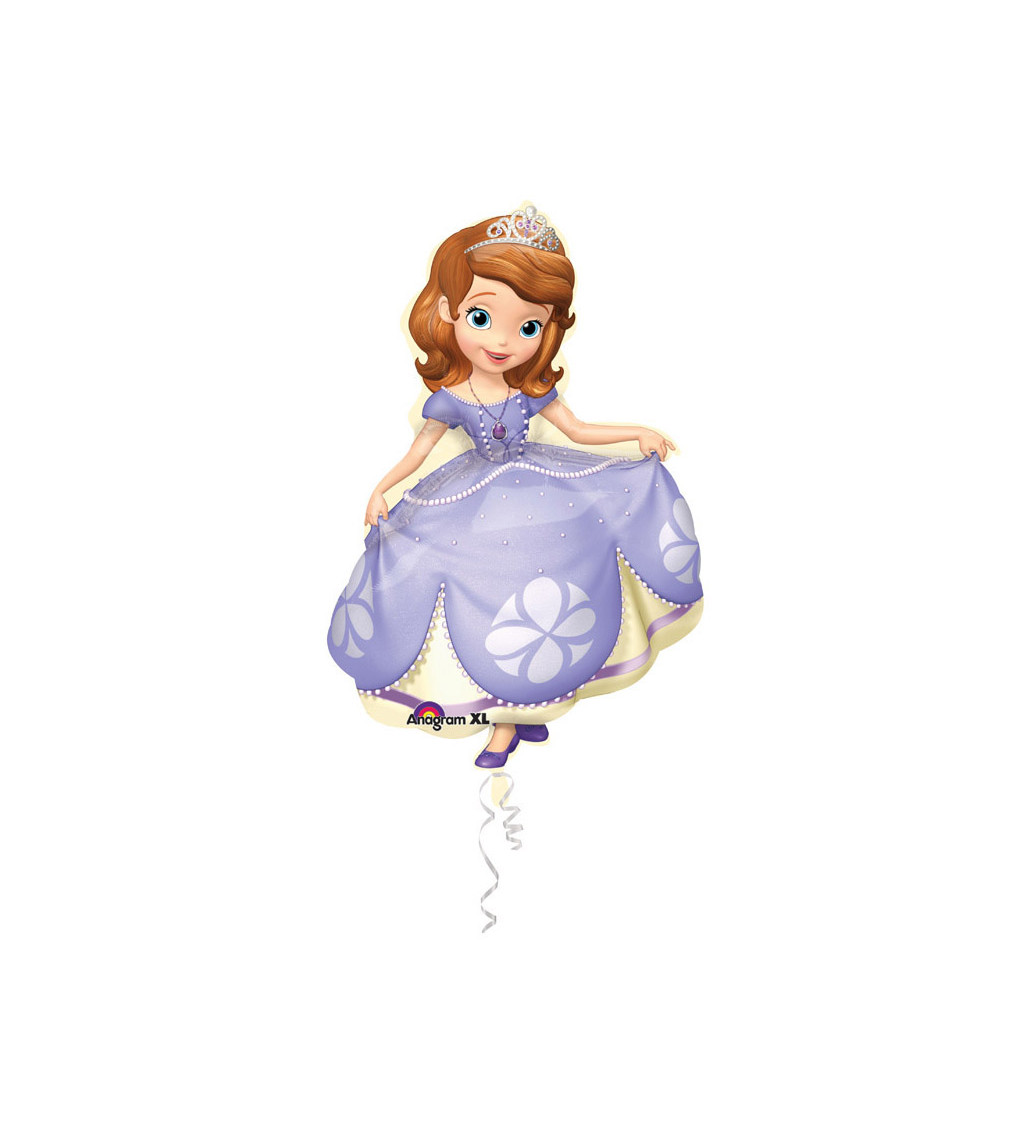 Fóliový balónik Princezná, fialová