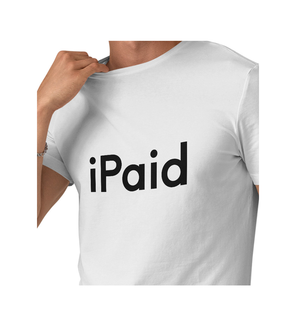Pánske tričko biele - iPaid