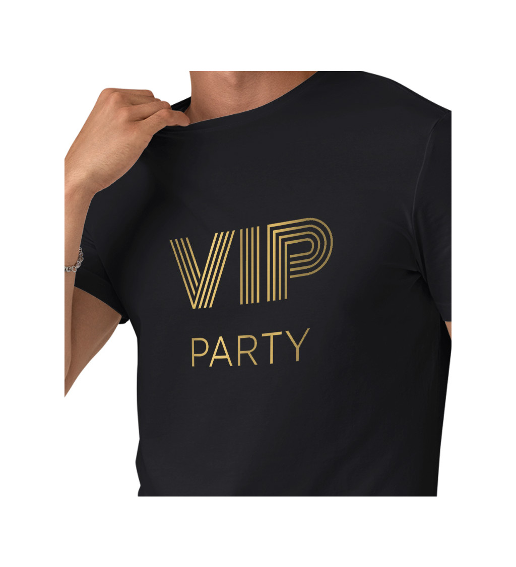Pánske tričko čierne - VIP Párty