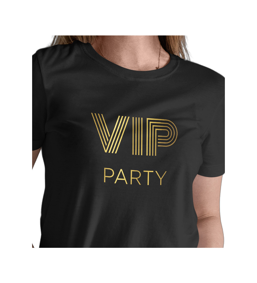 Dámske tričko čierne - VIP Párty