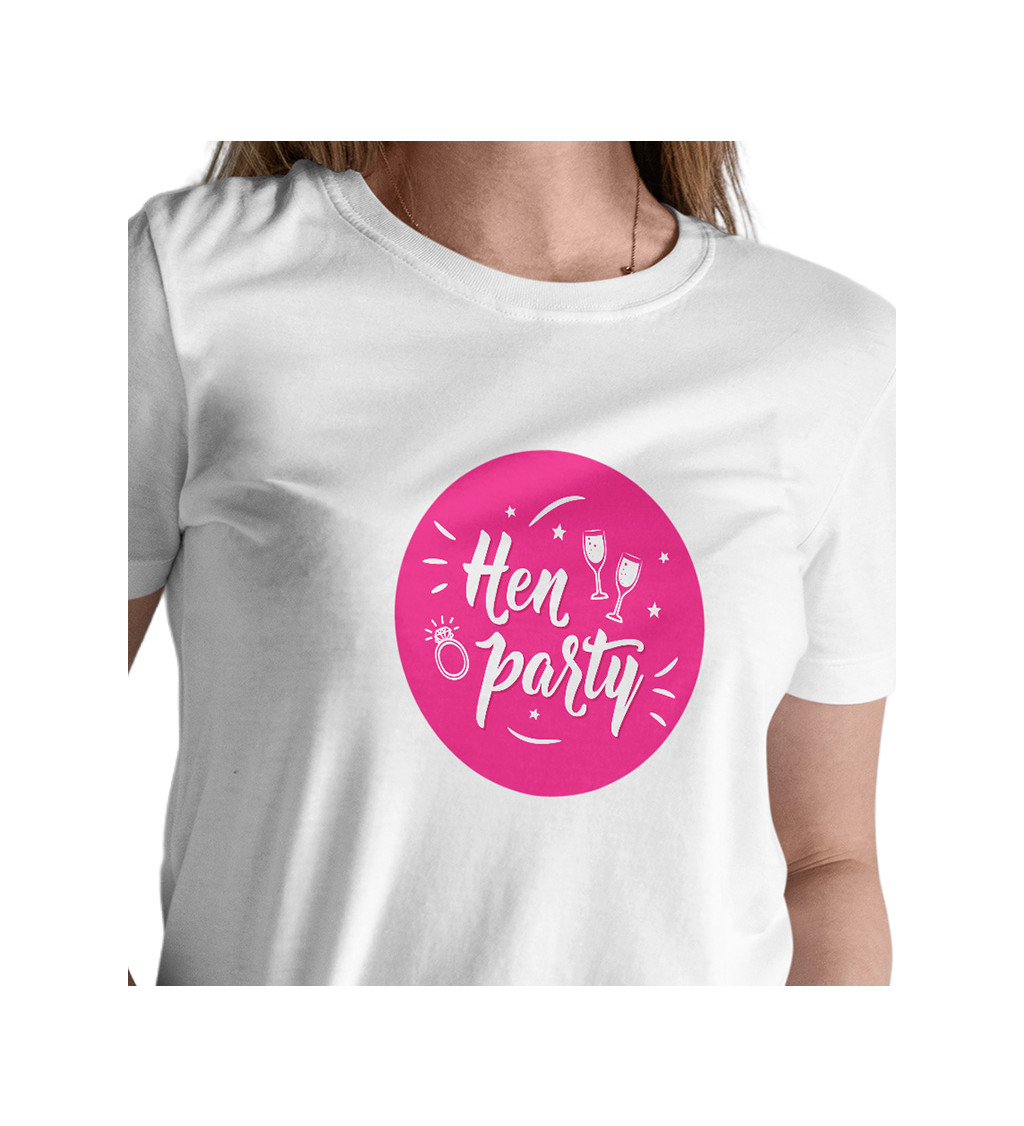 Dámske tričko biele - Hen party