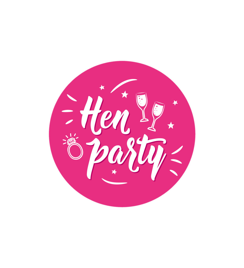 Dámske tričko biele - Hen party