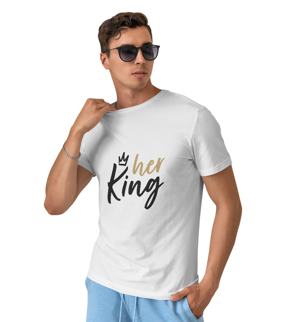 Pánske tričko biele - Her King