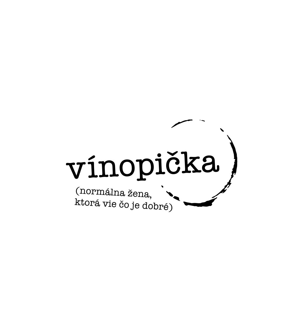 Dámske tričko biele - Vínopička