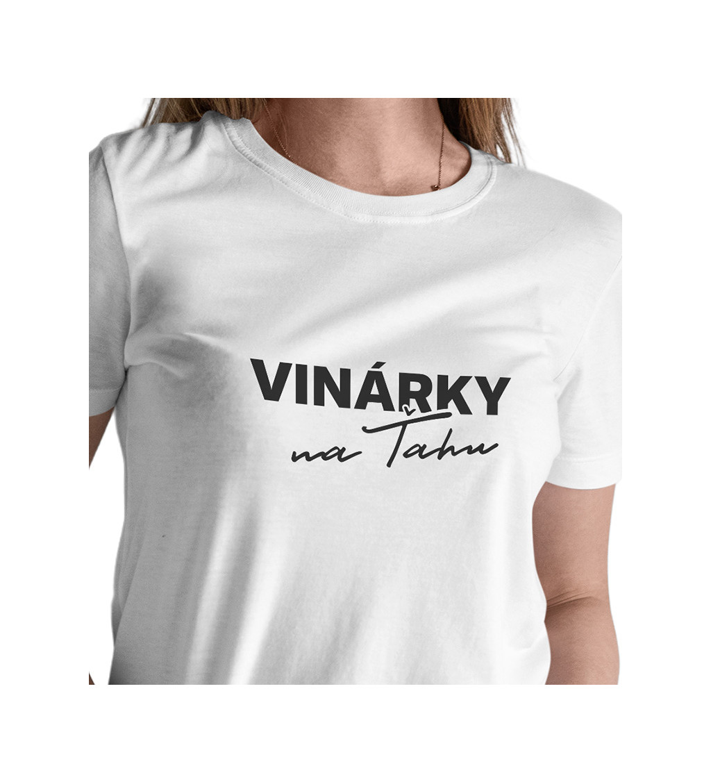 Dámske tričko biele - Vinárky na ťahu