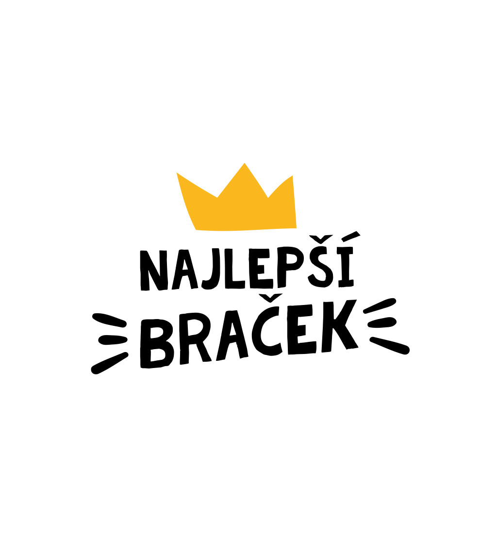 Pánske tričko biele - Najlepší braček