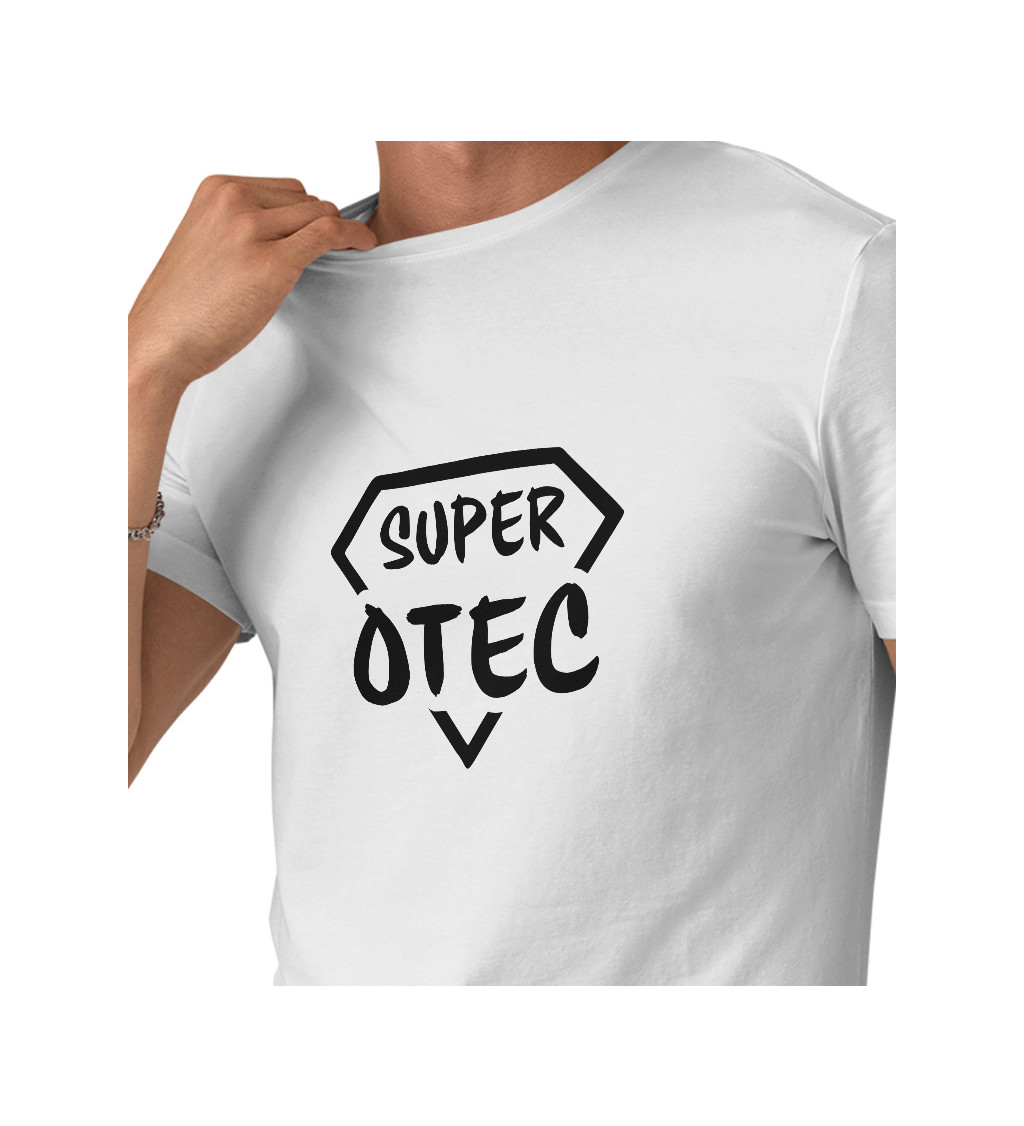 Pánske tričko biele - Super otec