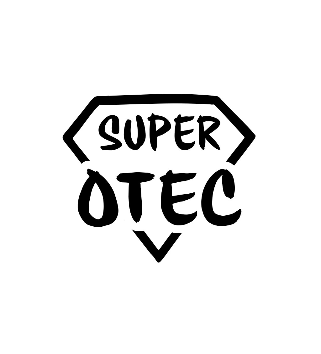 Pánske tričko biele - Super otec