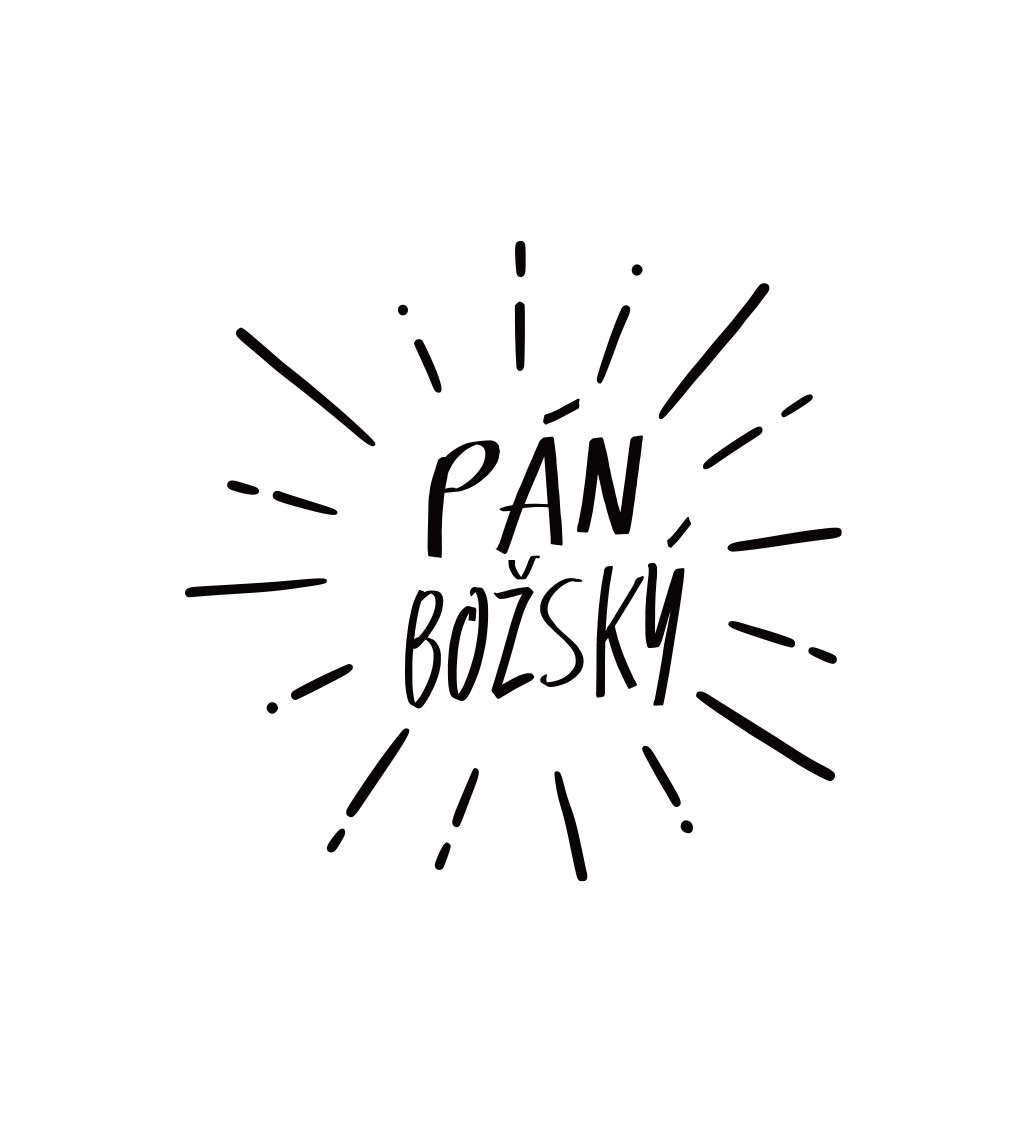 Pánske tričko biele - Pán božský