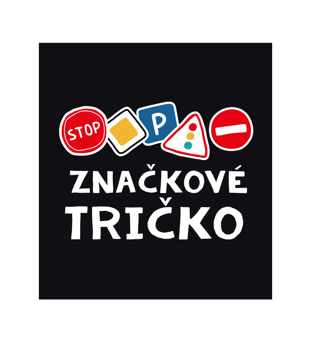 Pánske tričko čierne - Značkové tričko