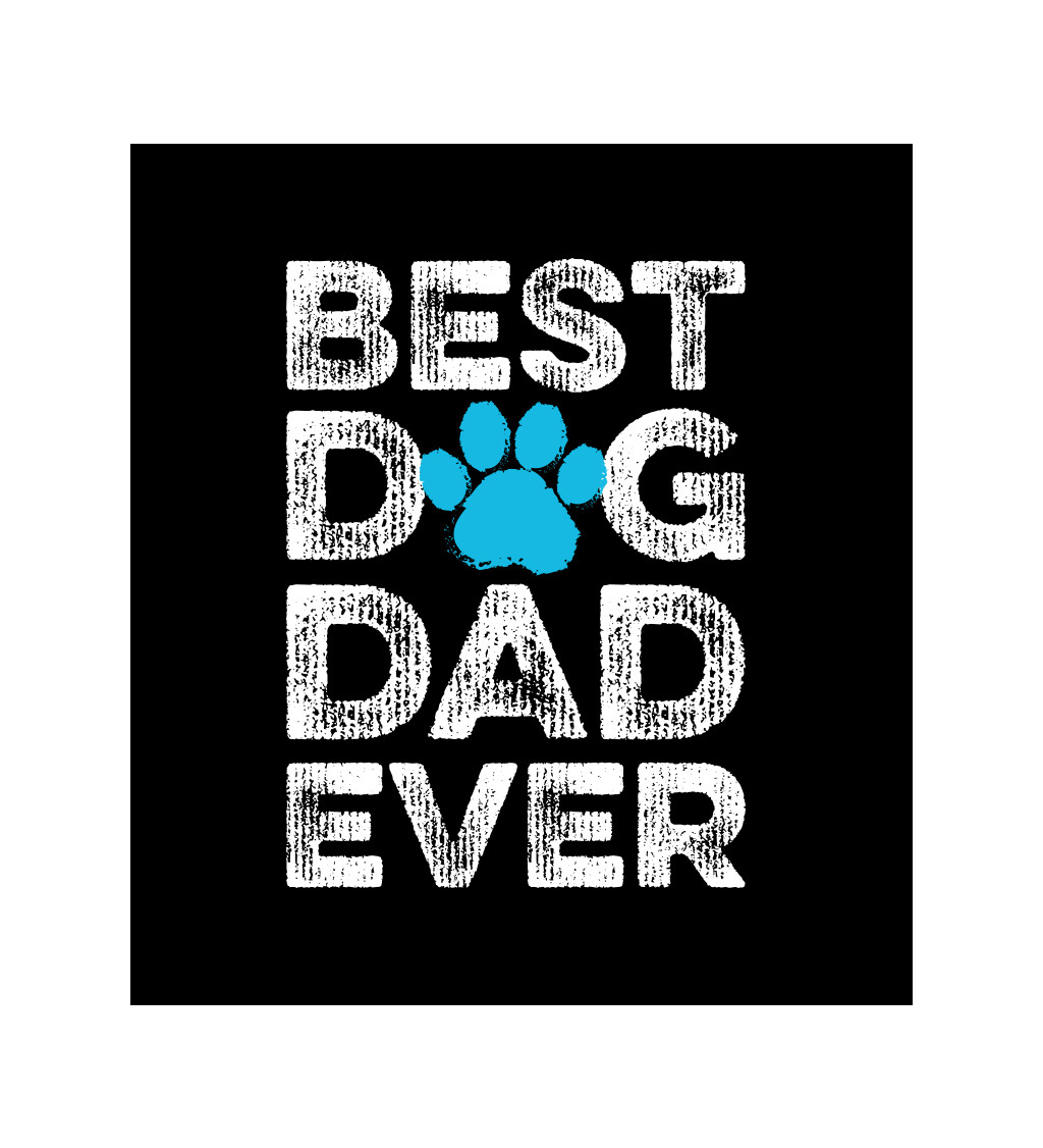 Pánske tričko čierne - Best dog dad ever