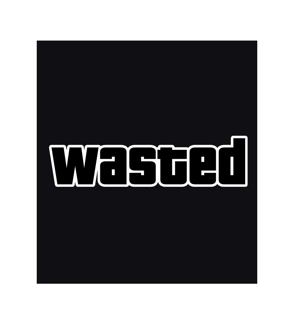 Pánske tričko čierne - Wasted