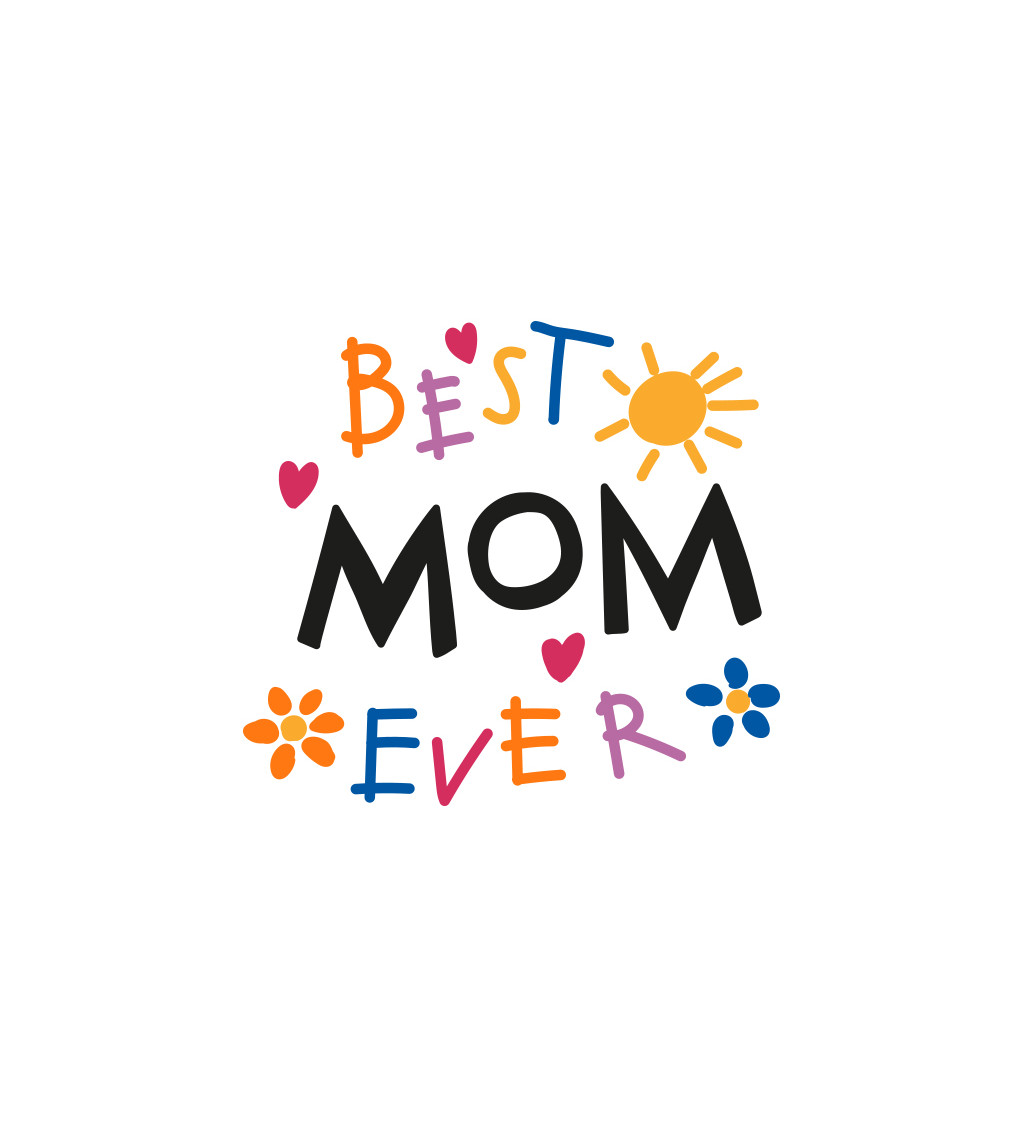 Zástera biela - Best mom ever