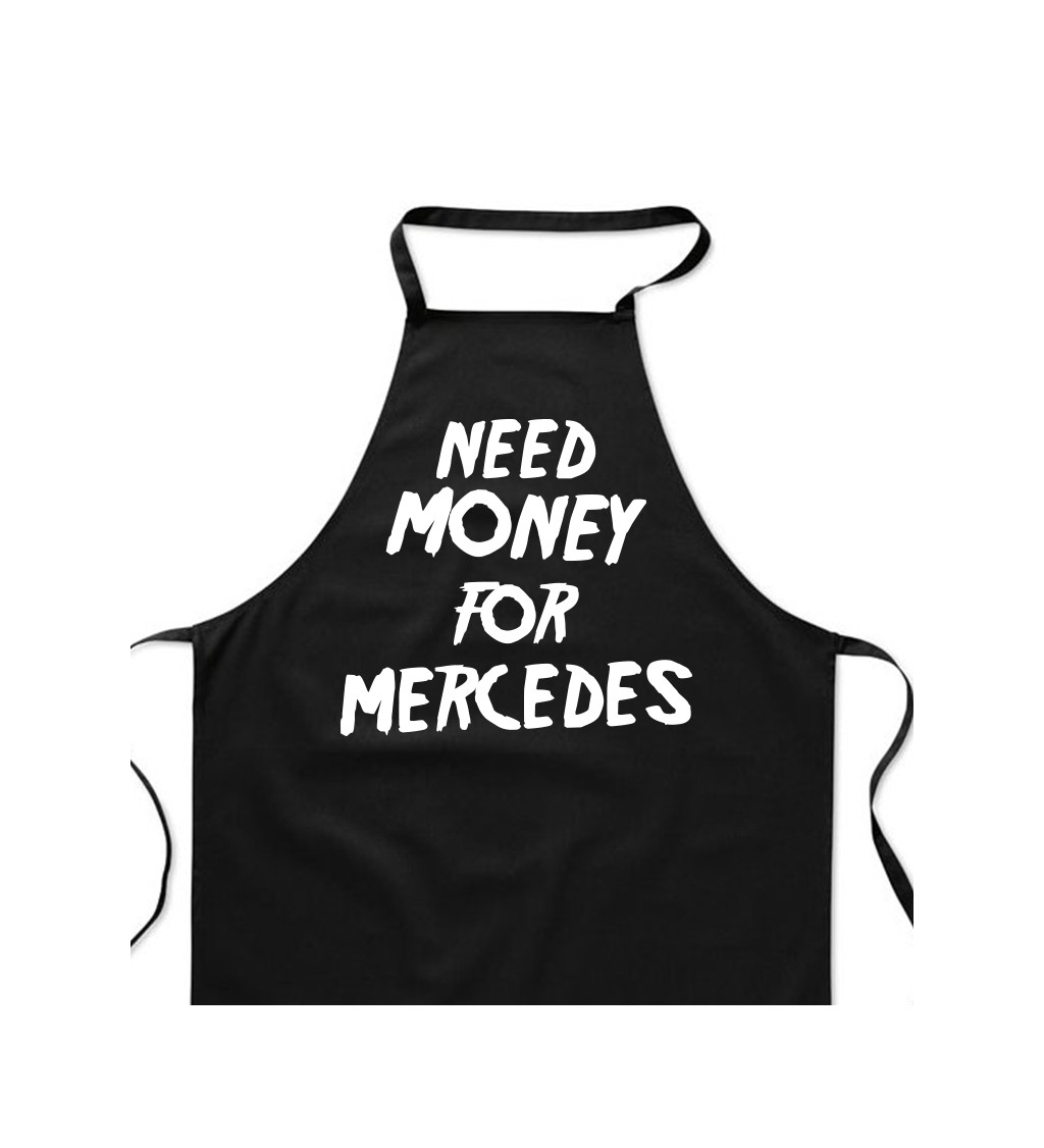 Zástera čierna - Need money for Mercedes