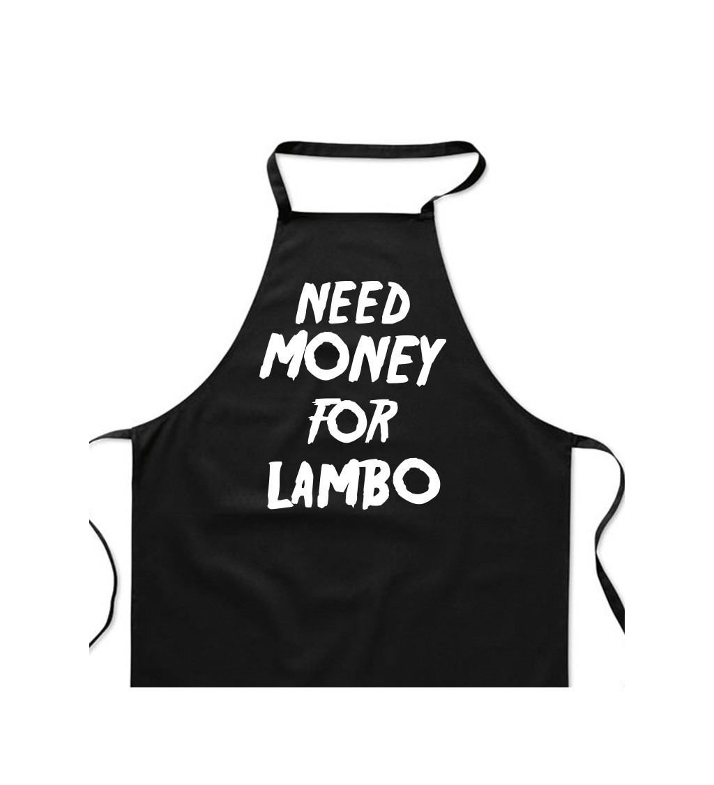 Zástera čierna - Need money for Lambo