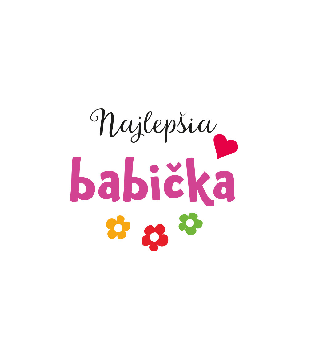 Dámske tričko biele - Najlepšia babička