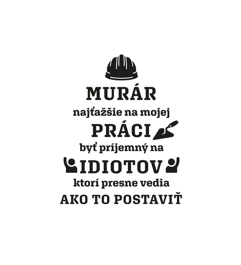 Pánske tričko biele - Murár