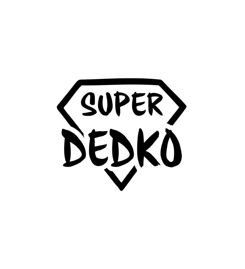 Pánske tričko biele - Super dedko