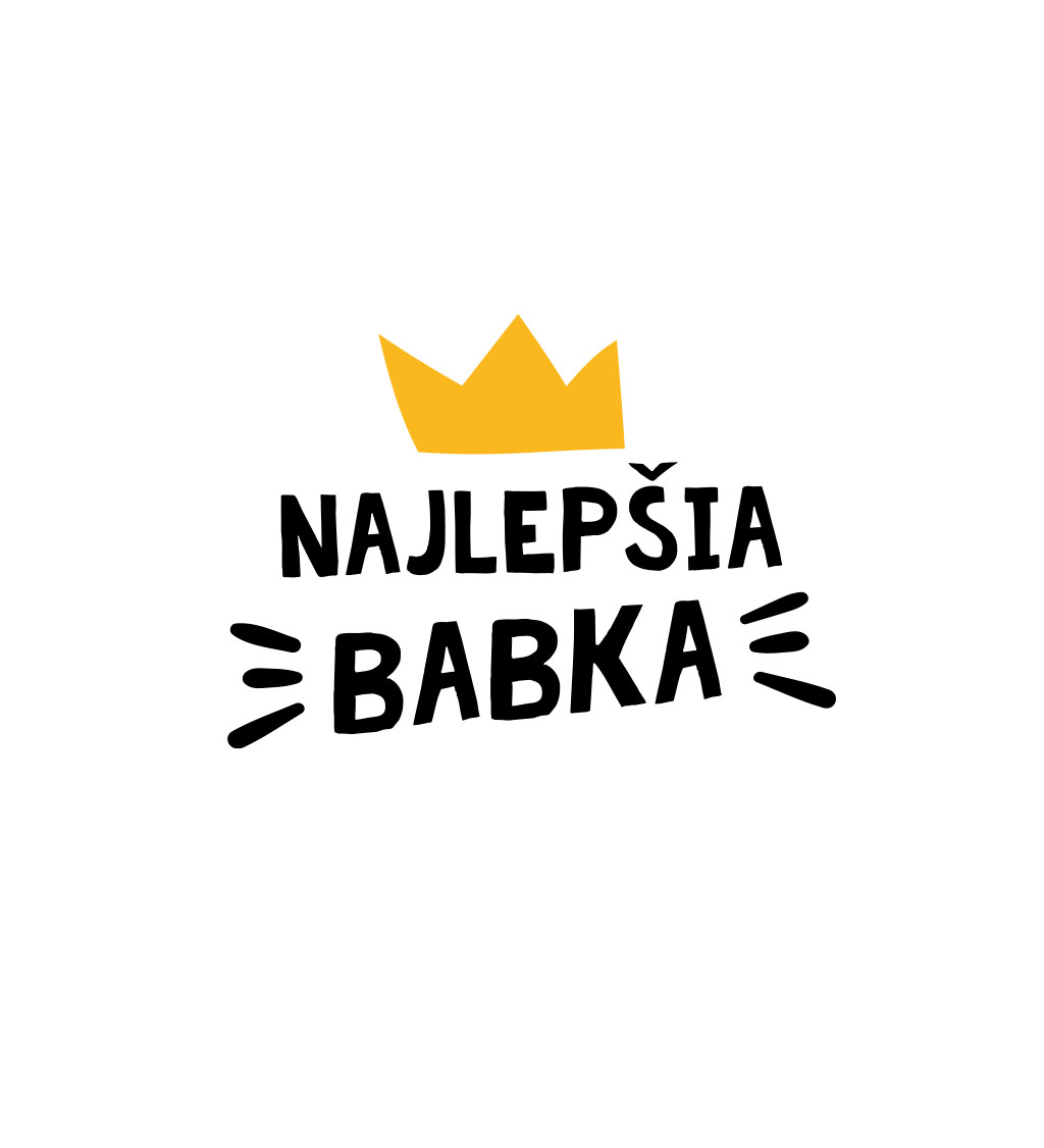 Dámske tričko biele - Najlepšia babka