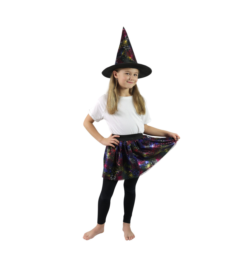 Detská sukňa a čiapka TuTu - Čarodejnica
