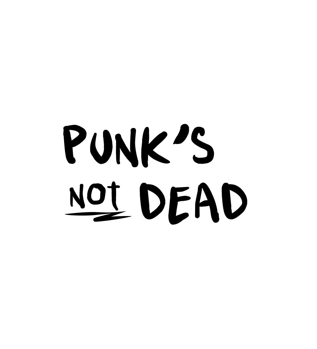 Pánske tričko biele - Punks not dead