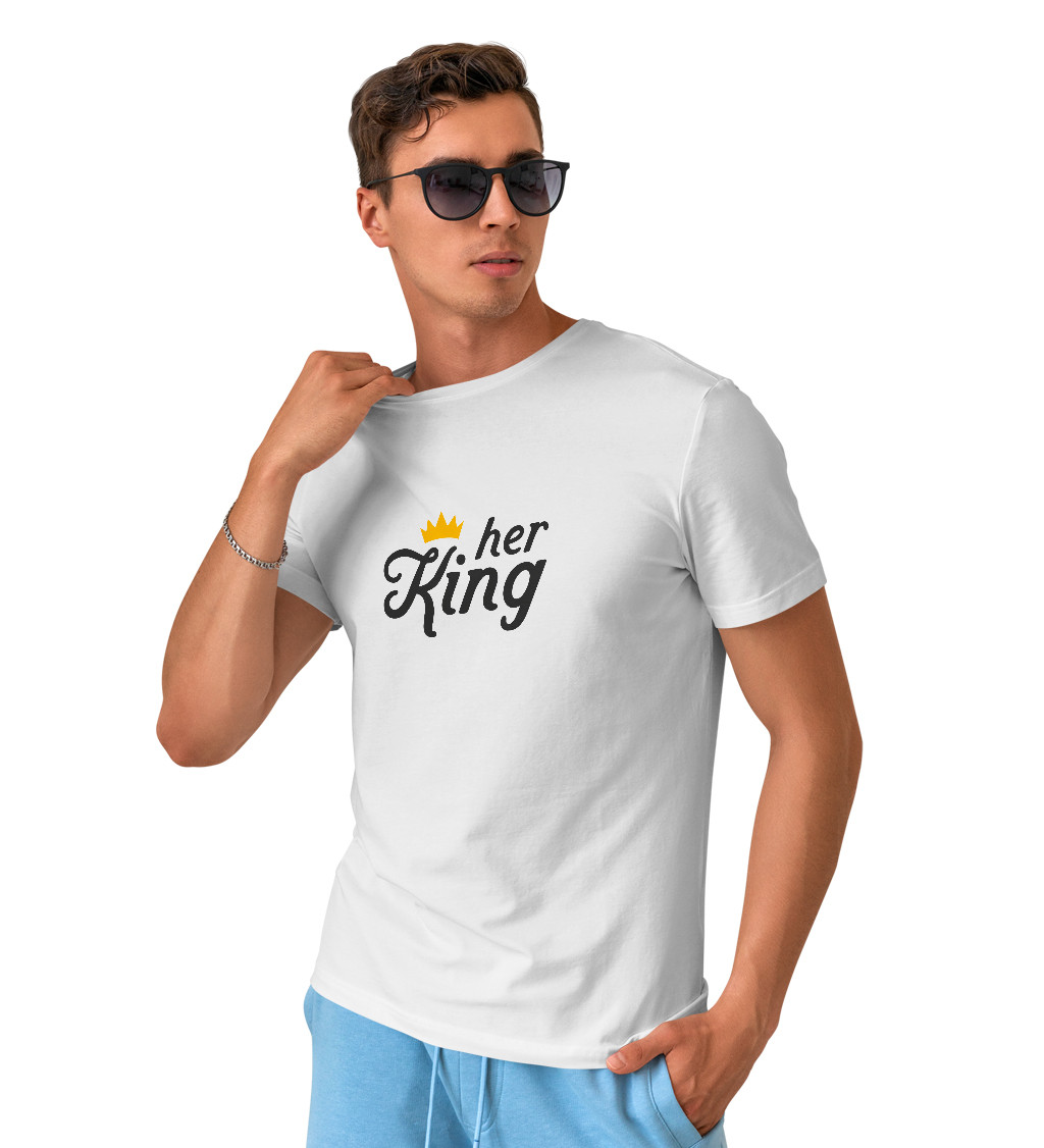 Pánske tričko biele - Her King