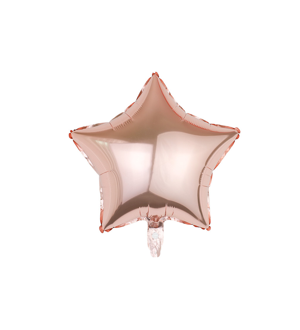 Fóliový balónik Hviezda rosegold