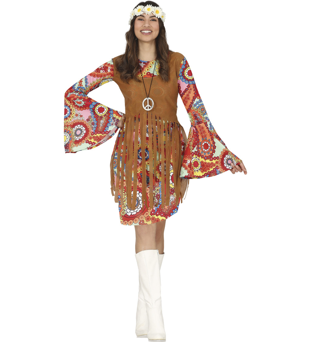 Dámsky kostým Hippie S