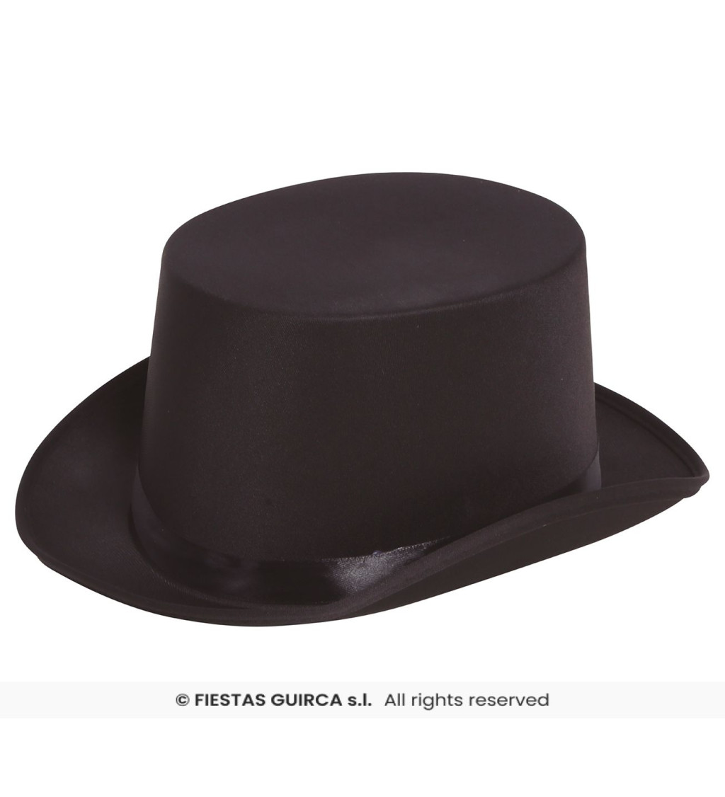 Elegantný čierny klobúk