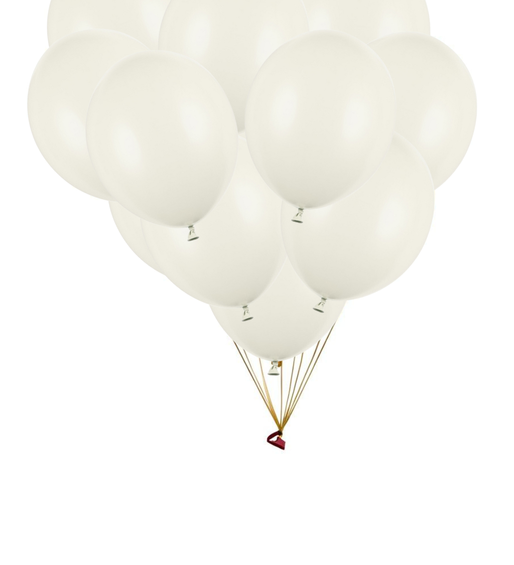 Pastelový balónik - krémový 100ks