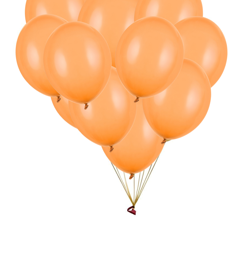 Pastelový balón - Oranžový 100ks